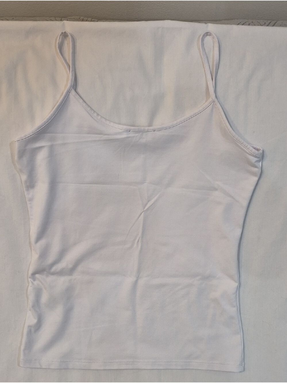 💕⃝🕊️ 3 For $ 15 💕⃝🕊️Zara White Camisole Spaghetti Strap - Picture 7 of 7